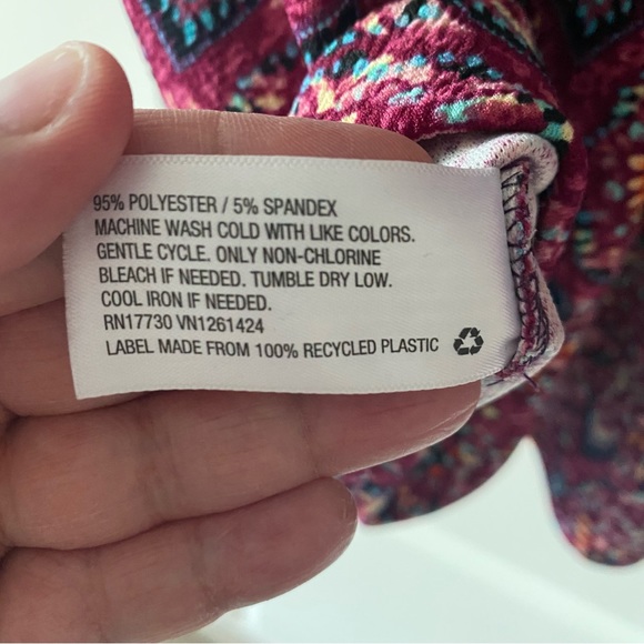 Xhilaration Paisley Pattern Scuba Fit and Flare Dress - Picture 5 of 5